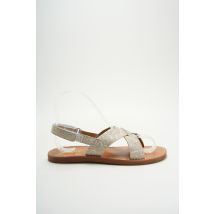 POM D'API - Sandales/Nu pieds gris en cuir - Fille - Taille 36 - Modz