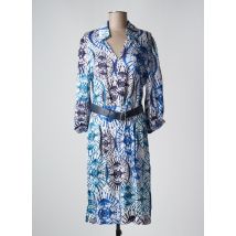 CAROLINE BISS - Robe mi-longue bleu en viscose - Femme - Taille 40 - Modz