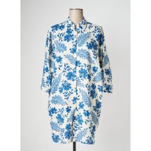 NICE THINGS - Robe mi-longue bleu en viscose - Femme - Taille 40 - Modz