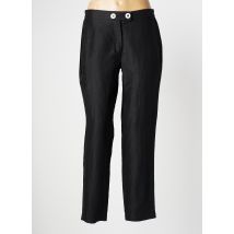 BASLER - Pantalon droit noir en lin - Femme - Taille 44 - Modz