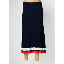 GOLLÉHAUG - Jupe mi-longue bleu en viscose - Femme - Taille 40 - Modz