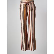CAROLINE BISS - Pantalon large marron en polyester - Femme - Taille 34 - Modz