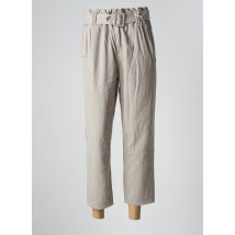 NAGEV - Pantalon 7/8 gris en coton - Femme - Taille 38 - Modz
