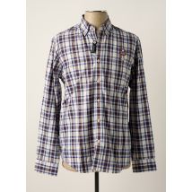 DELAHAYE - Chemise manches longues bleu en coton - Homme - Taille S - Modz