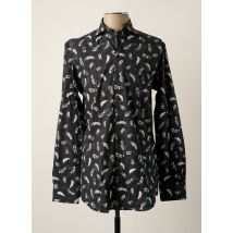 R2 AMSTERDAM - Chemise manches longues noir en coton - Homme - Taille M - Modz