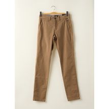 DELAHAYE - Pantalon chino beige en coton - Homme - Taille 38 - Modz