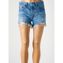 LEVIS - Short bleu en coton - Femme - Taille W25 - Modz