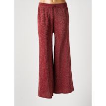 MANGO - Pantalon large rouge en polyester - Femme - Taille 34 - Modz