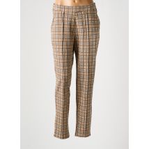 CEMI - Pantalon droit beige en coton - Femme - Taille 34 - Modz