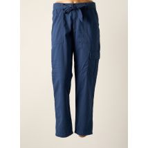 JDY - Pantalon droit bleu en coton - Femme - Taille 36 - Modz