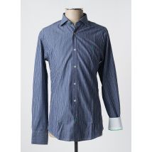 CARNET DE VOL - Chemise manches longues bleu en coton - Homme - Taille S - Modz