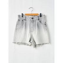 FINGER - Short gris en coton - Femme - Taille 34 - Modz