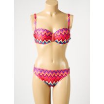 SUNFLAIR - Maillot de bain 2 pièces rouge en polyester - Femme - Taille TU - Modz