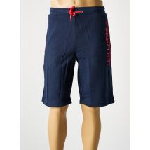 TED LAPIDUS - Bermuda bleu en coton - Homme - Taille 36 - Modz