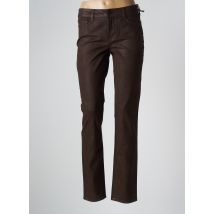 NYDJ - Pantalon slim marron en coton - Femme - Taille 38 - Modz