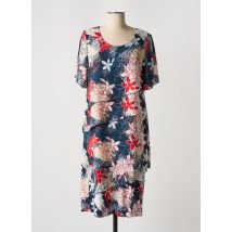 SOMMERMANN - Robe mi-longue bleu en polyester - Femme - Taille 40 - Modz