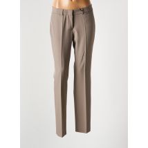 GERKE MY PANTS - Pantalon slim marron en polyester - Femme - Taille 46 - Modz
