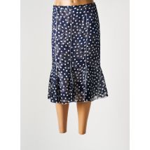 IMPULSION - Jupe mi-longue bleu en polyester - Femme - Taille 40 - Modz