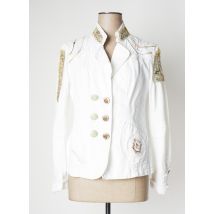 DANIELA DALLAVALLE - Veste casual beige en coton - Femme - Taille 40 - Modz