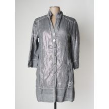 ELISA CAVALETTI - Tunique manches longues gris en lin - Femme - Taille 44 - Modz