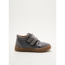 PATT'TOUCH - Baskets gris en cuir - Fille - Taille 19 - Modz