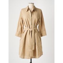 HANA SAN - Robe mi-longue beige en coton - Femme - Taille 34 - Modz