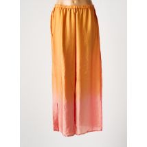 NOUS ANTWERP - Jupe longue orange en cuppro - Femme - Taille 38 - Modz