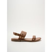VACHON - Sandales/Nu pieds marron en cuir - Femme - Taille 37 - Modz