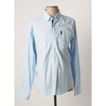 TBS - Chemise manches longues bleu en coton - Homme - Taille S - Modz