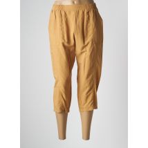 GRIFFON - Pantacourt jaune en viscose - Femme - Taille 42 - Modz