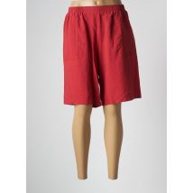 GRIFFON - Bermuda rouge en viscose - Femme - Taille 42 - Modz