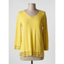 TRIPODE - Pull jaune en viscose - Femme - Taille 42 - Modz
