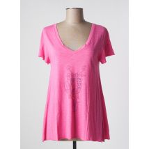 ANNA - T-shirt rose en coton - Femme - Taille 40 - Modz