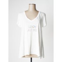 ANNA - T-shirt blanc en coton - Femme - Taille 40 - Modz