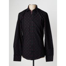 VENTI - Chemise manches longues noir en coton - Homme - Taille S - Modz