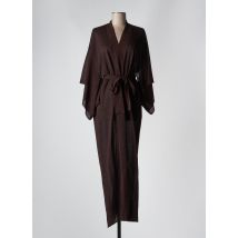 LIVIANA CONTI - Gilet manches longues marron en viscose - Femme - Taille 36 - Modz