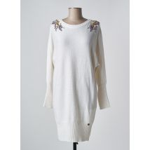 BLUGIRL BLUMARINE - Robe courte blanc en viscose - Femme - Taille 36 - Modz