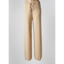 PESERICO - Pantalon droit beige en laine - Femme - Taille 52 - Modz