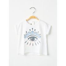 KENZO - T-shirt blanc en coton - Fille - Taille TU - Modz