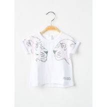 KENZO - T-shirt blanc en coton - Fille - Taille TU - Modz