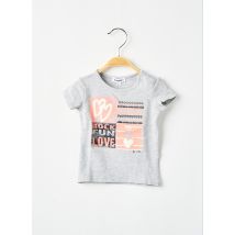 3 POMMES - T-shirt gris en coton - Fille - Taille TU - Modz