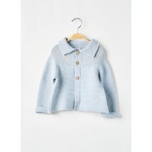 PAZ RODRIGUEZ - Gilet manches longues bleu en laine - Garçon - Taille TU - Modz