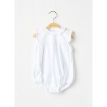 PAZ RODRIGUEZ - Barboteuse blanc en coton - Fille - Taille TU - Modz