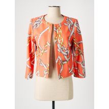 K-DESIGN - Veste casual orange en polyester - Femme - Taille 38 - Modz