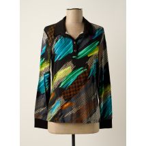 PAUSE CAFE - Polo noir en viscose - Femme - Taille 40 - Modz