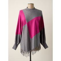 PASSIONI - Pull gris en viscose - Femme - Taille 38 - Modz