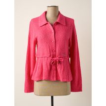POUPEE CHIC - Gilet manches longues rose en acrylique - Femme - Taille 38 - Modz