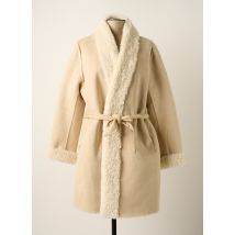 K-DESIGN - Manteau long beige en polyester - Femme - Taille 44 - Modz