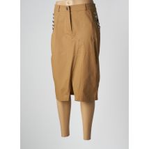 7 SEASONS - Jupe mi-longue beige en coton - Femme - Taille 40 - Modz