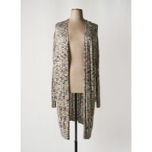 YESTA - Gilet manches longues vert en viscose - Femme - Taille 52 - Modz